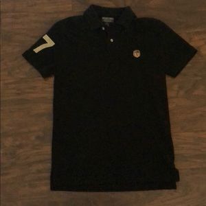Polo jeans company slim fit black polo